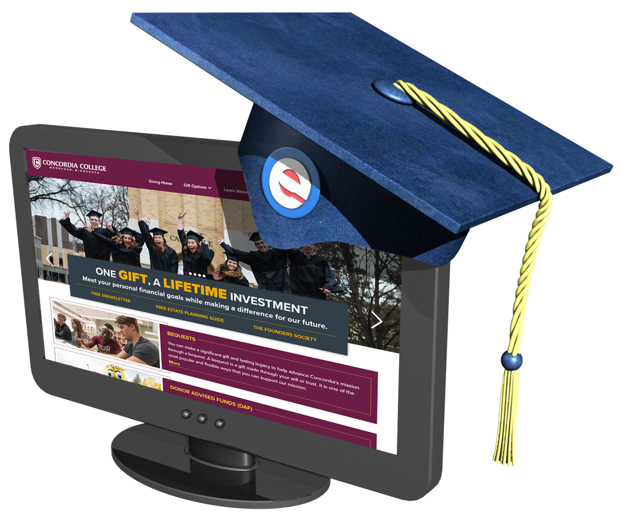 Desktop and mobile websites created by Crescendo Interactive