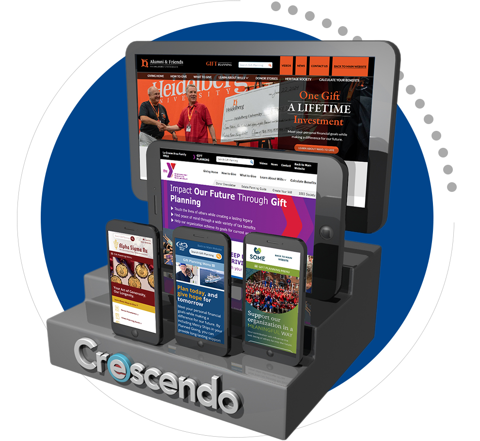 Desktop and mobile websites created by Crescendo Interactive